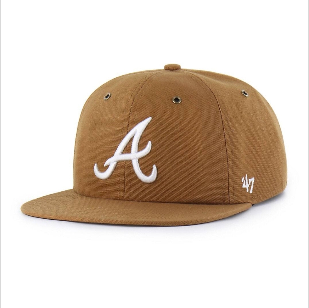 LIMITED COLLECTION CARHARTT & '47 SPORTS COLLAB ATLANTA BRAVES CAPTAIN CAP